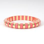 Summer Enamel Bracelet Coral image