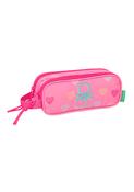 Benetton Heart Double Pencil Case