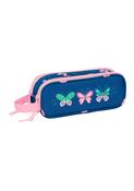 Blackfit8 Mariposas Double Pencil Case