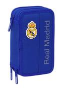 F.C.Real Madrid Blue Small Triple 37pc Filled Pencil Case