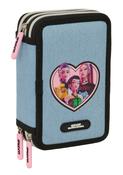 K-POP Demon Hunter Huntrix Small Triple 37pc Filled Pencil Case