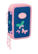 Blackfit8 Mariposas Small Triple 37pc Filled Pencil Case