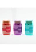Pastel Duo Twin Hole Sharpener/Eraser Cdu - 3 Asst