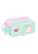 Pembe The Pink Cat Large Triple Pencil Case