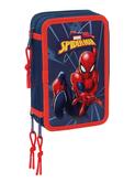 Spiderman Small Triple 37pc Filled Pencil Case