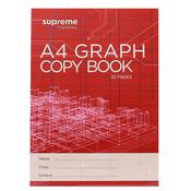 Supreme Stationery - A4 Graph Copy Book - 32 Page