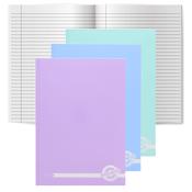 Premto - Hardback Notebooks - Pastel - A4 - 160 Page - Pack of 3