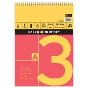Daler Rowney - A3 Red and Yellow Spiral Bound Sketch Pad - 25 Sheets - 150gsm