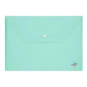 Premto Pastel A4 Button Wallet - Mint Magic