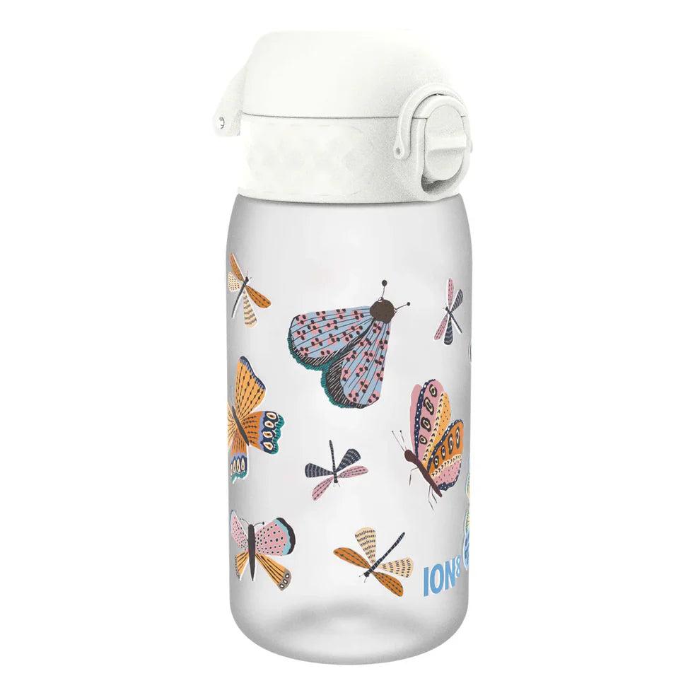 Pod 350ml Water Bottle - Butterflies Clear - O/S - Recyclon - BPA Free - Leak Proof - Kids
