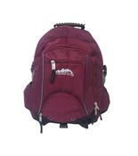 Ridge53 Bolton Backpack Maroon Nylon with Zippers, Handle, Buckle, Pockets