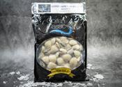 Frozen Cooked White Clam Meat, Shell on. 1kg