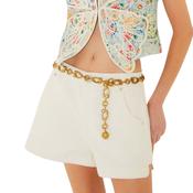 White Canvas Boat Shorts image