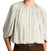 Gathered Cape Bubble Blouse Cloud image