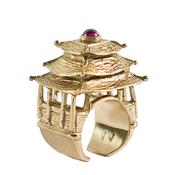 Pagoda Ring Gold image