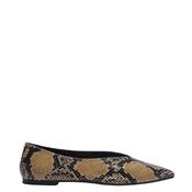 Moa Pointed Toe Flats Hazelnut