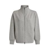 Arlene Zip Through Sweat Light Grey Marl image