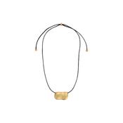 Pebble Necklace Gold Black image