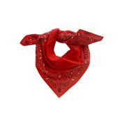 Cotton Paisley Red Scarf image