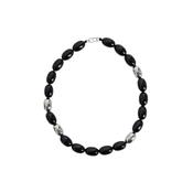 Clementine Necklace Silver/Black image
