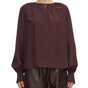 Rina Silk Top Mahogany image
