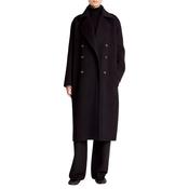 Double Breasted Long Coat Black image