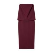 Square Slim Dress Burgundy