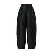 Smilla Barrel Leg Trousers Black image