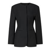 Carol Collarless Blazer Black image