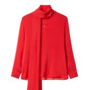 Chiffon Scarf Blouse Red