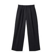 Relaxed Wool Trousers Black image