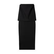 Square Slim Dress Black