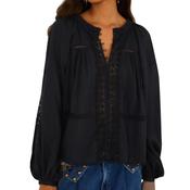 Boho Blouse English Black