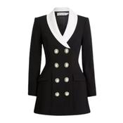 Black Tailored Blazer Mini Dress image