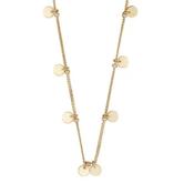 Disc Necklace 18" Gold image