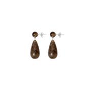 The Lola Earrings Silver Smoky