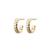 Gold Ripple Hoop image