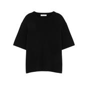 Black Round Neck Short Sleeve Jumper image