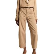Twill Carnello Mid-Rise Wide-Leg Pants image