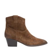 Fame Mink Suede Heeled Ankle Boots image