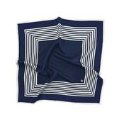 Striped Scarf Navy  65x65
