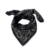 Cashmere Paisley Scarf Black image