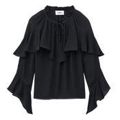 Betty Black Romantic Blouse image