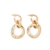 Bean Link Earring Gold image