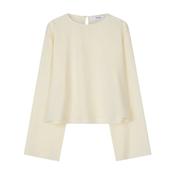 Mirai Ivory Satin Blouse image