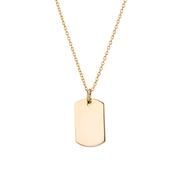 Tag Necklace Gold image