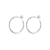 Silver Classic Hoop Earrings image