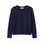 Navy Sailor Neck Jumper