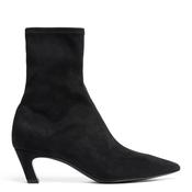 Viva Black Suede Heeled Boots image