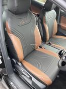 VW ID4 Black and Brown Tailor made leatherette covers